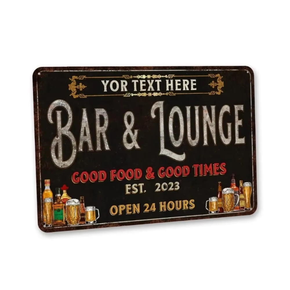 Home Bar Lounge - CIFbuy – металлическая настенная табличка с